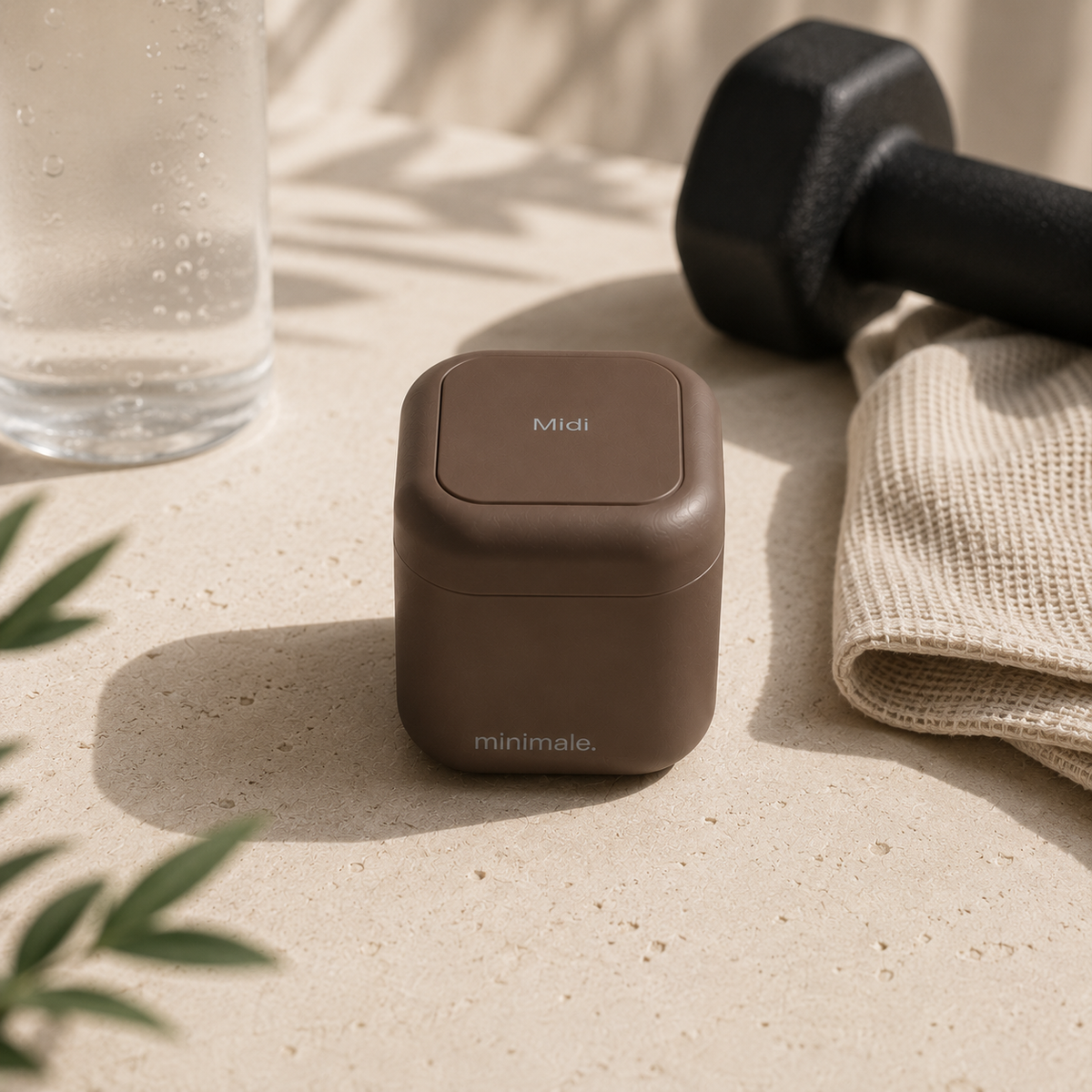 Minimale. Le Quotidien, vue de profil du pilulier compact